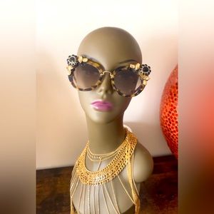 MIU MIU Crystal & Gem Sunglasses